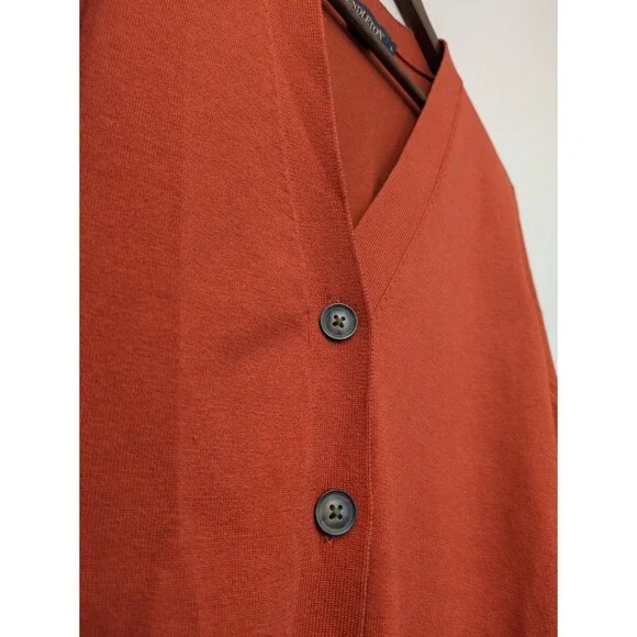 Pendleton Womens Silk Colby Cardigan Button Front Pockets Mid Weight Large NWOT - Picture 4 of 9